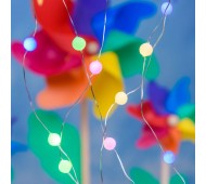 Catena 100 minisfere led multicolore